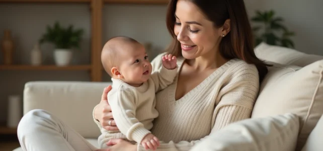Pourquoi bébé touche mon visage : comprendre ce geste tendre et instinctif